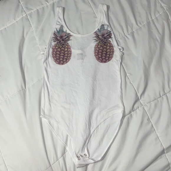 White Victoria’s Secret bodysuit